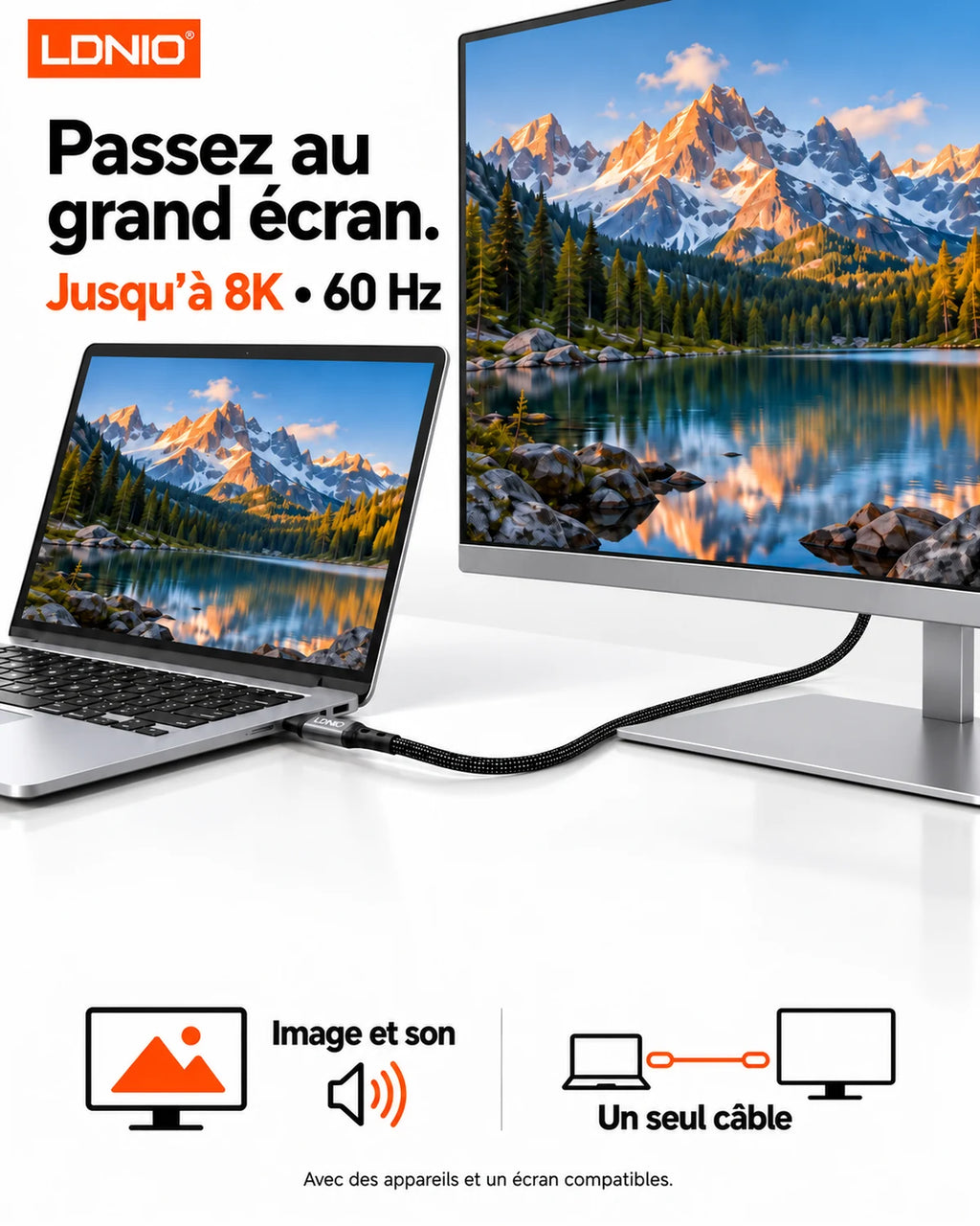 LDNIO TC-11C — Chargez. Transférez. Passez au grand écran.