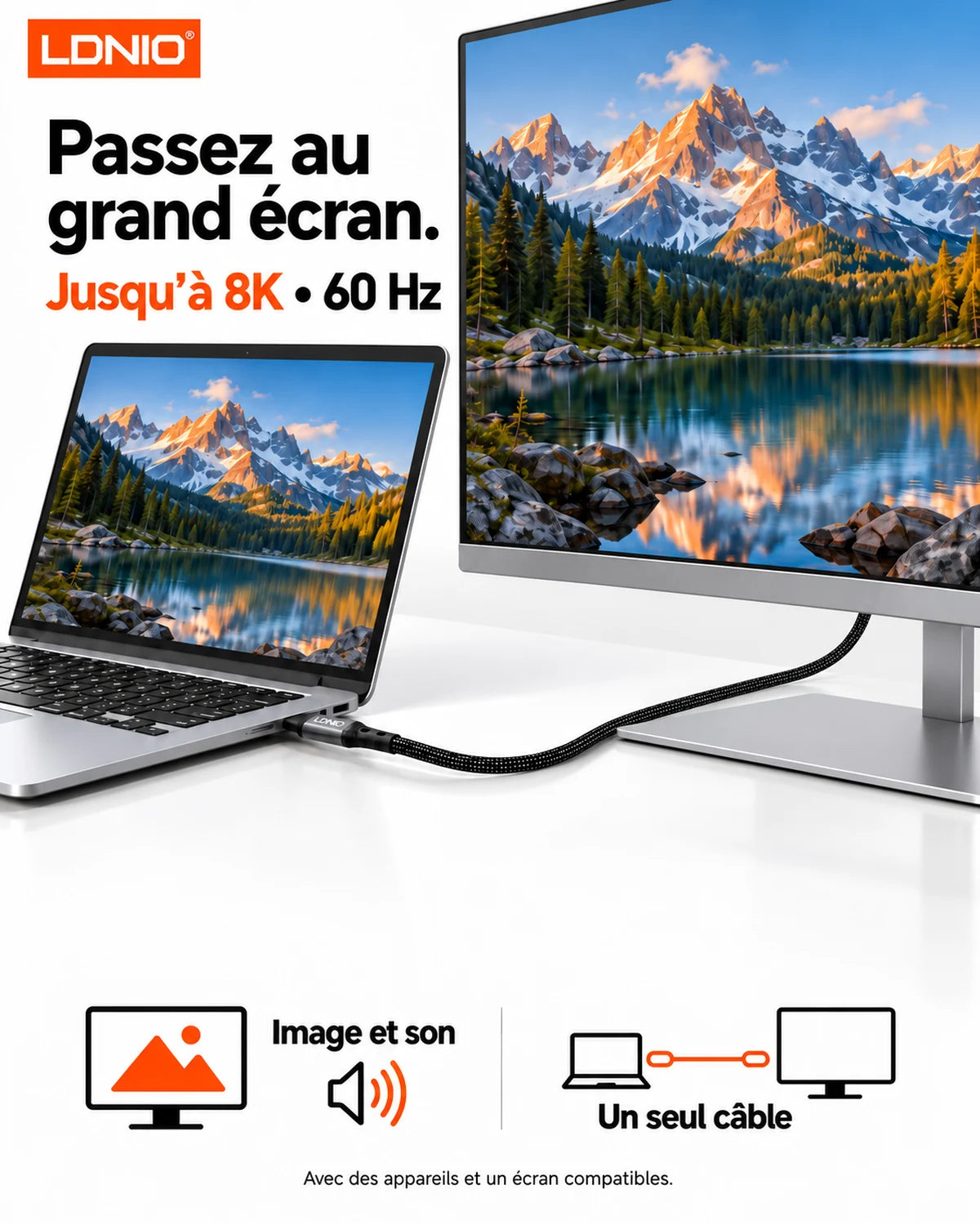 LDNIO TC-11C — Chargez. Transférez. Passez au grand écran.